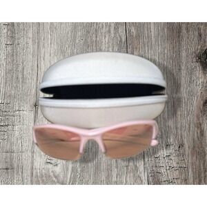Oakley Flak Half Jacket Pink Framed Sunglasses with Protective Case